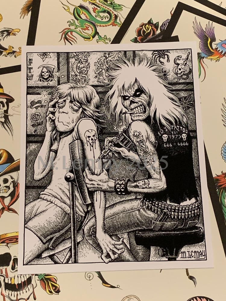 Image of Ed's Tats - 11x14 Print