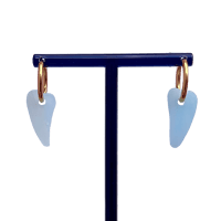 Image 1 of Boucles oreilles Coeur bleu