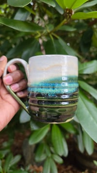Ribbed Holly Green Mug