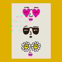 Image 1 of 'Serious & Silly Sunglasses' A3 Print