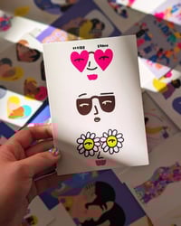 'Serious + Silly Sunglasses' A6 Postcard