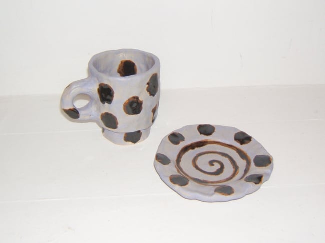 Polka Dot Diner Mug Set