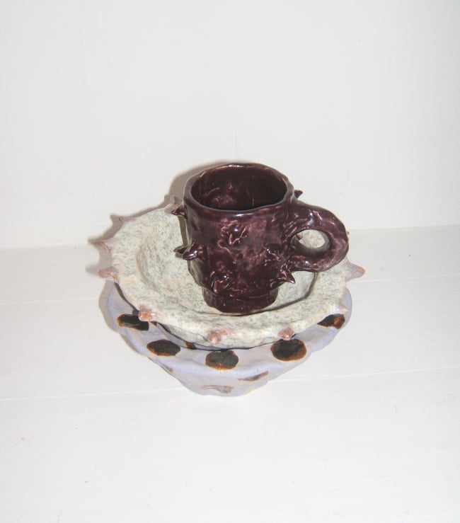 Diner Mug with Thorns Set