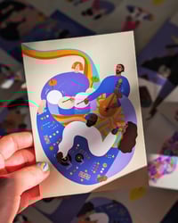 Image 1 of 'World Music' A6 Postcard