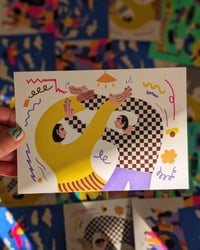 Image 1 of 'Kitchen Dance' A6 Postcard