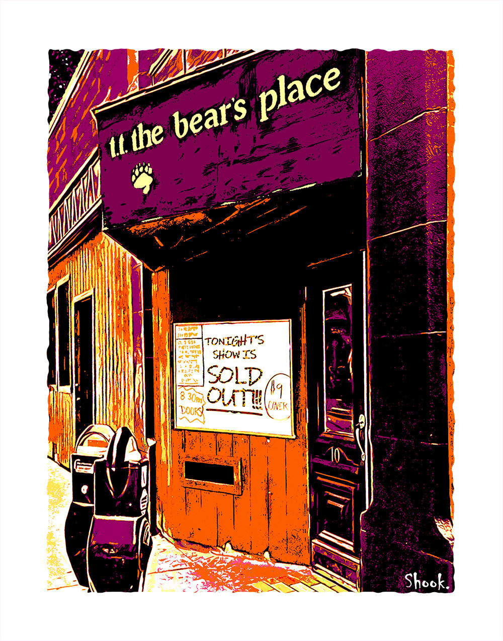 TT The Bear's Cambridge Art Print (Multi-size options)
