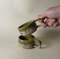 Image 1 of Stacking Mug Set - Olive Speckle