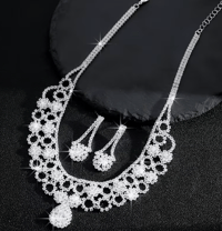 Image 2 of Luxury Sunflower Necklace and Earrings Set 