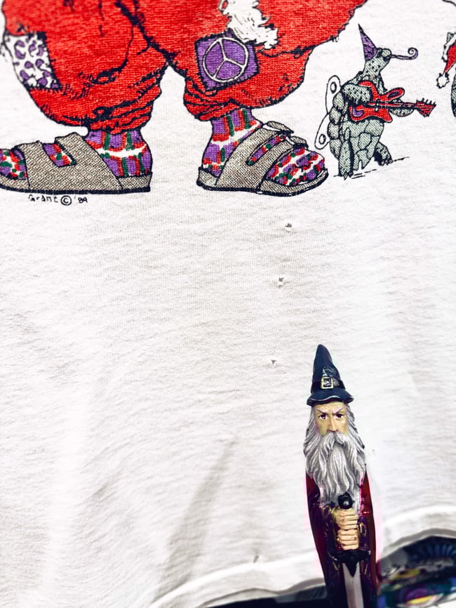 Grateful Dead 1989 Jerry Christmas Lot T-Shirt - Size XL (FOTL Tag)