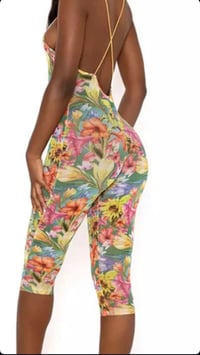 Image 1 of Floral Mesh Playsuit 