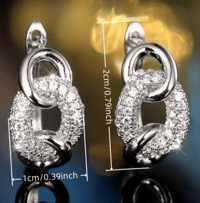 Image 2 of Elegant Golden-Tone Hoop Earrings