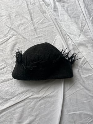 Agnes B. Vintage Wool Beanie with Fringe - OS