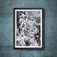 Image 3 of Justice League Dark in store variant cover featuring Etrigan the Demon and Swamp Thing