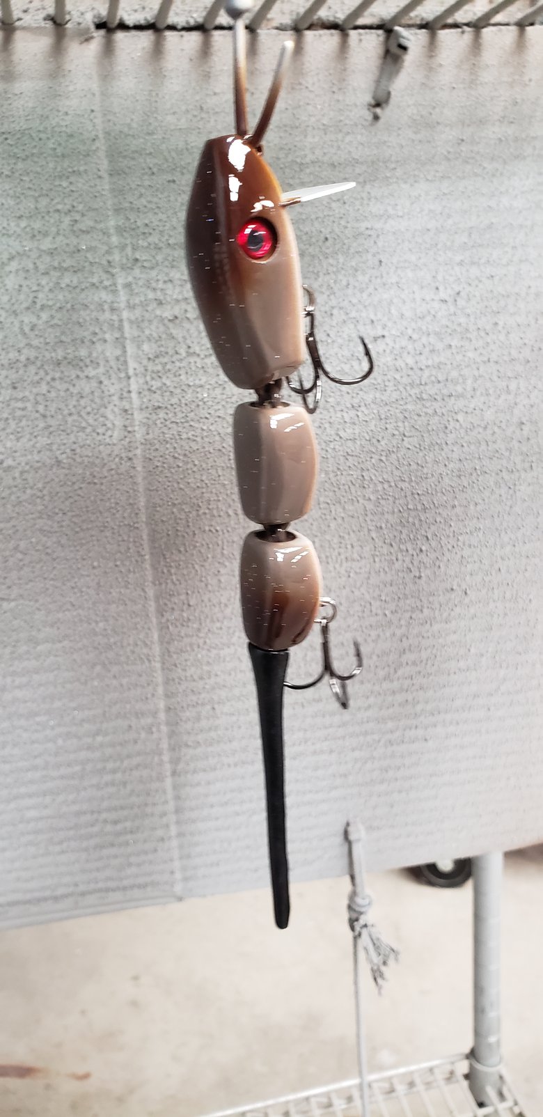 Image of WAKE Mouse. 3 Piece. Tan Coca Brown. 1ozs. 4-1/2" Body.