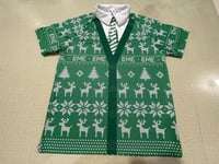 Image 3 of "Ugly Christmas Sweater" Polo Shirt Unisex - Green - $50 inc gst & shipping
