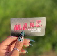 Image 2 of *NEW* M.A.N.I. Embossed Vinyl Sticker