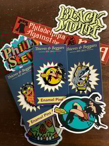 Image of Enamel Pins and Sticker Pack