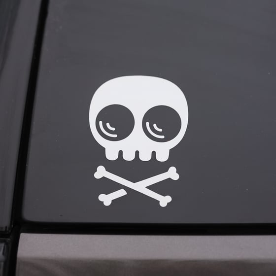 Image of Skully Transfer Decal 