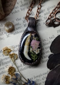 Image 3 of Tooth and Floral Pendant