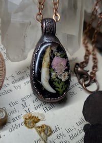 Image 1 of Tooth and Floral Pendant