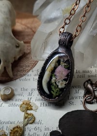 Image 2 of Tooth and Floral Pendant