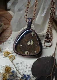 Image 1 of Snake Skin Pendant - Green Tree Python