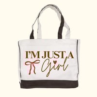 IM JUST A girl Tote bag