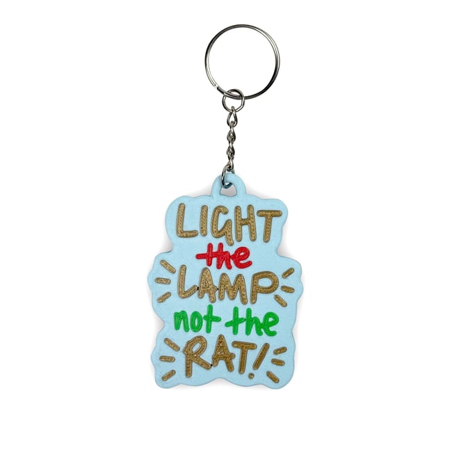 *Seasonal* Light The Lamp Not The Rat Keychain/Bag Charm