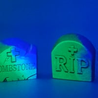 Image 2 of Tombstone set black purple
