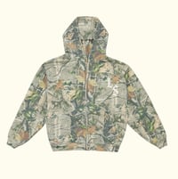 Image 1 of Camo Zip Up hoodie LS