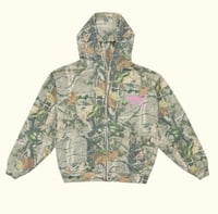 Image 1 of Camo Zip Up Hoodie