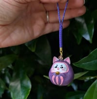 Image 1 of Kitty Daruma Keychain 