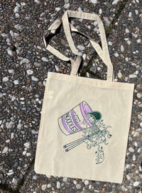 Image 1 of Cat Noodle Tote Bag