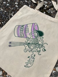 Image 2 of Cat Noodle Tote Bag