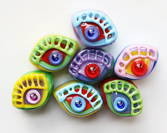 Making Eyes - 7 not-TOO-observant beads