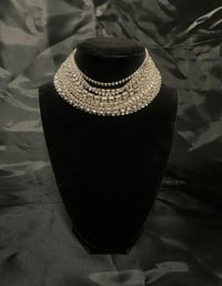 Image 1 of One In A Miliyon Layered Choker SILVER