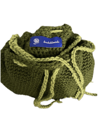 Image 4 of Olive Crochet Drawstring Purse 