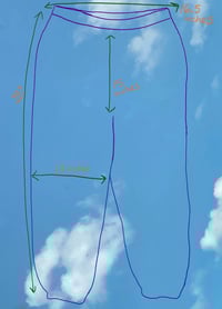 Image 2 of "Night Rose" sweatpants XL