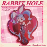 [VOCALOID] Rabbit Hole Miku Rainbow Acrylic Keychain