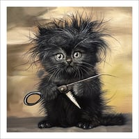 "Baby Edward Scissors Paws" Print