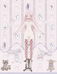 ʚ ɞ⛓️Angelbite Doll Sticker Sheet (Cream)⛓️ʚɞ