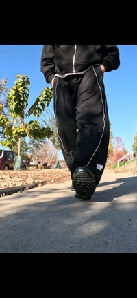 Image 2 of MNK Reflection Striped Straight-Leg Sweatpants