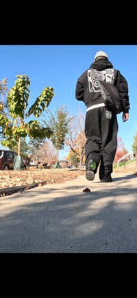 Image 3 of MNK Reflection Striped Straight-Leg Sweatpants