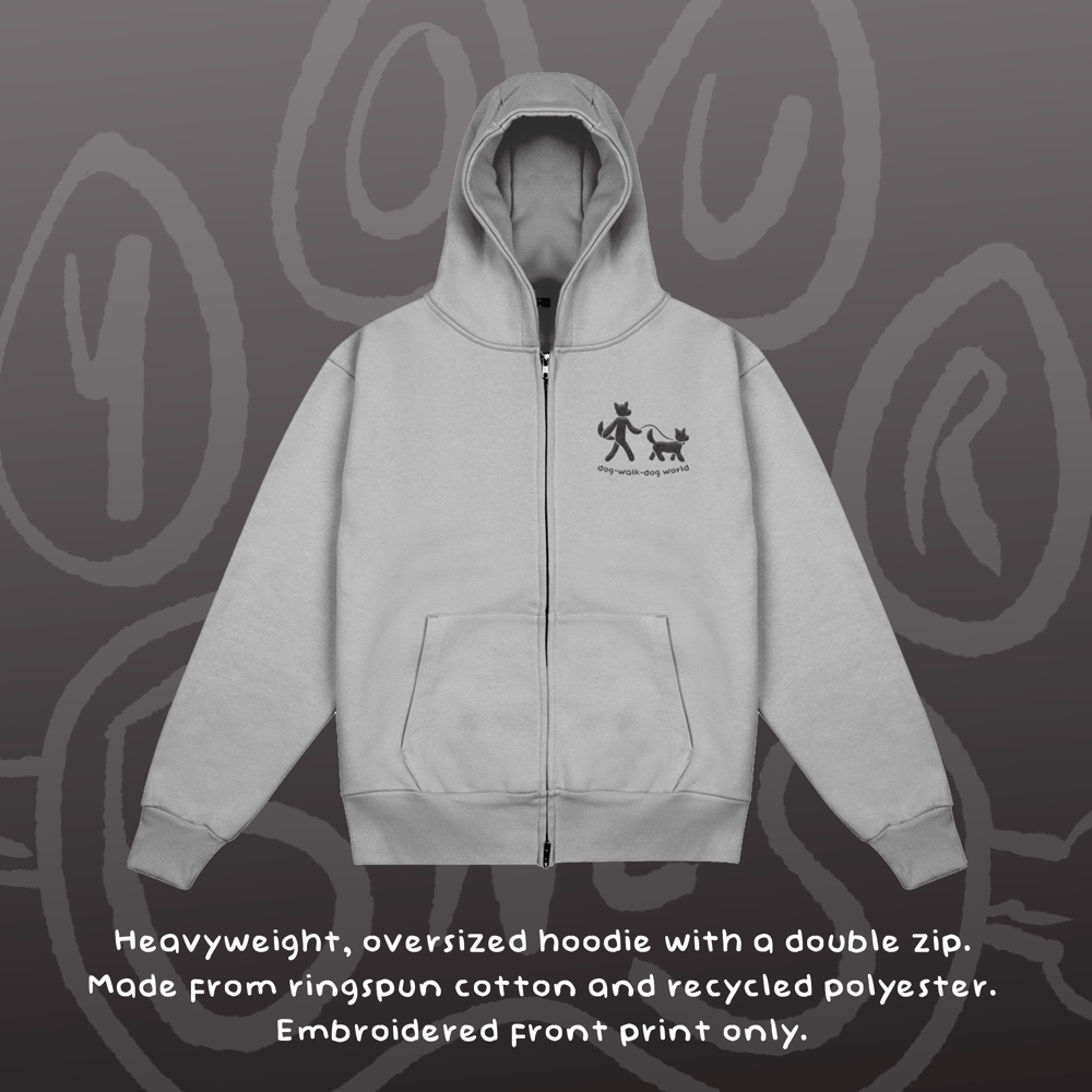 Image of DOG WALK DOG - Heavyweight Zip-up Hoodie