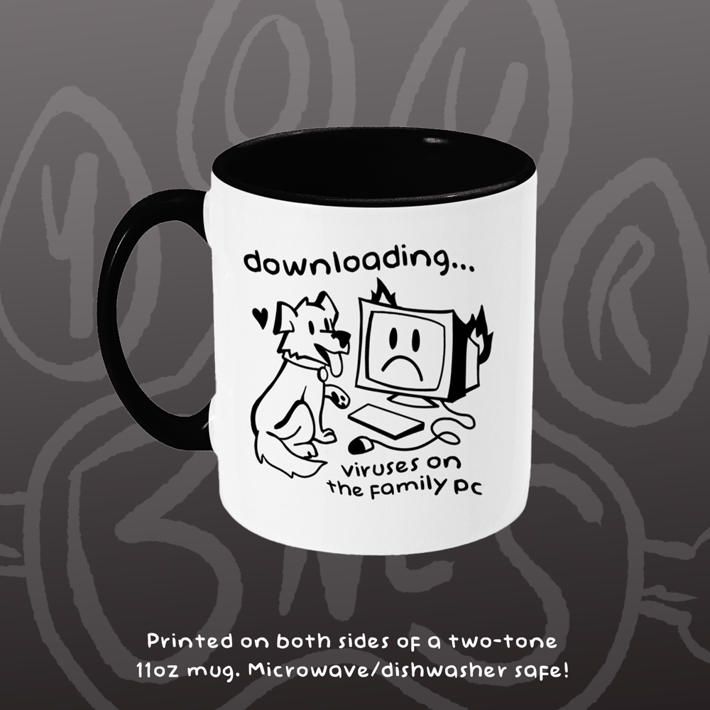 Image of DOWNLOADING VIRUSES - Mug