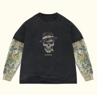 Image 1 of Camo LESSTRESSCL skull long sleeve