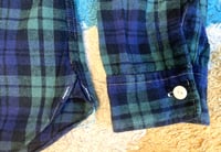 Image 3 of Post Overalls plaid flannel shirt, made in USA, size S
