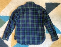 Image 5 of Post Overalls plaid flannel shirt, made in USA, size S