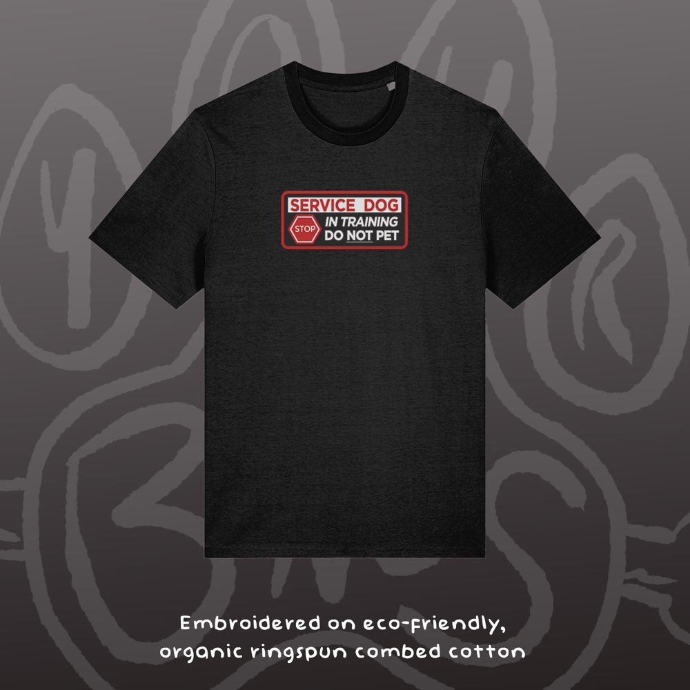 Image of SERVICE DOG - Soft Embroidered Tee
