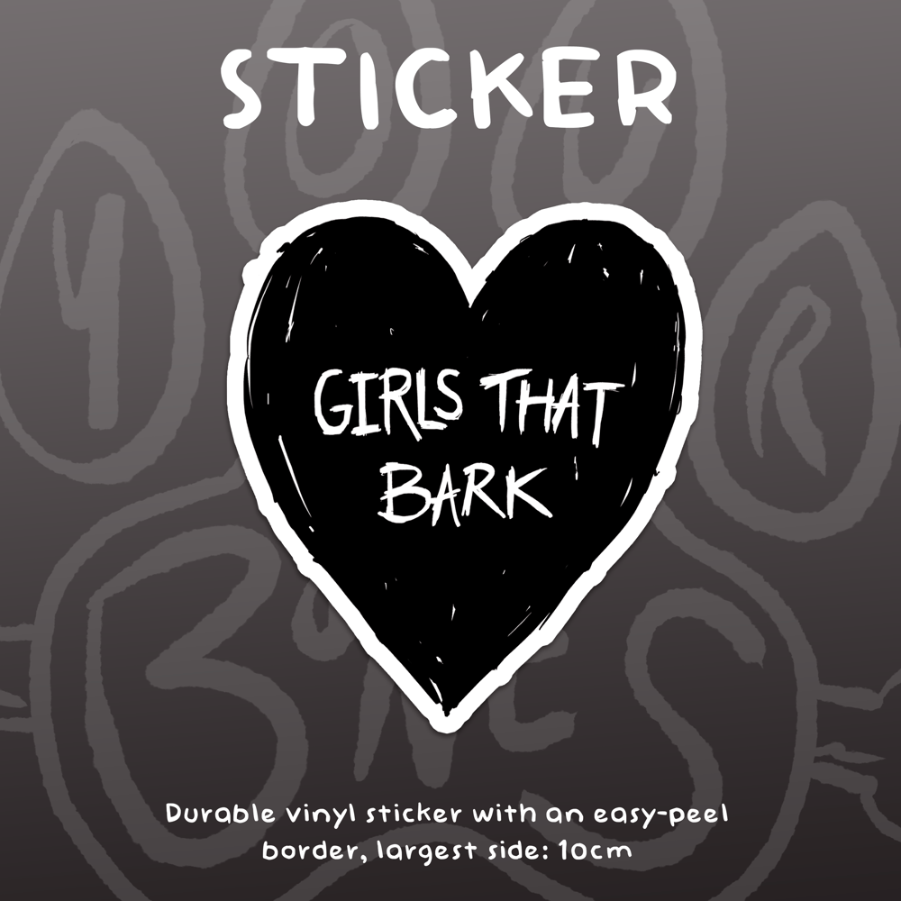 Image of GIRLS THAT BARK - Vinyl Sticker